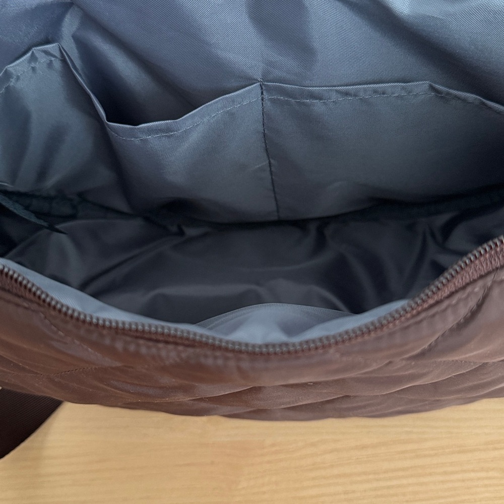 Uniqlo Brown Quilted Crossbody Bag - Picture 2 of 5